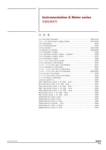 Instrumentation & Meter series