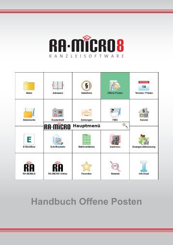 RA-MICRO Handbuch Offene Posten, Stand: 14.11.2013