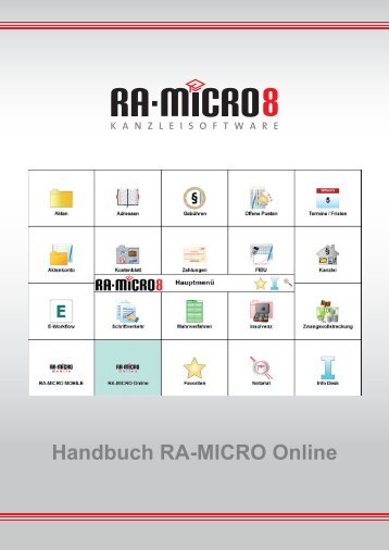 RA-MICRO Handbuch RA-MICRO Online, Stand 05.02.2014