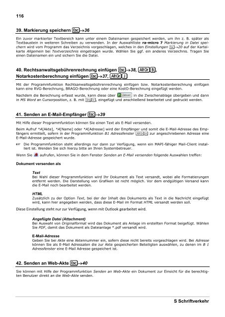 RA-MICRO HANDBUCH SCHRIFTVERKEHR