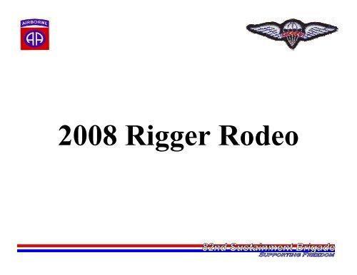 2008 Rigger Rodeo - red hat chapter