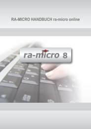 ra-micro Handbuch ra-micro online, Stand 28.08.12