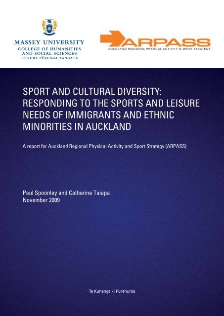 sport and cultural diversity - Sport New Zealand