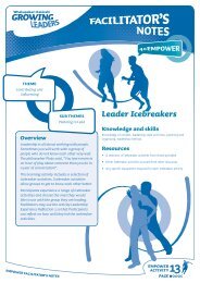 Leader Icebreakers - Sport New Zealand