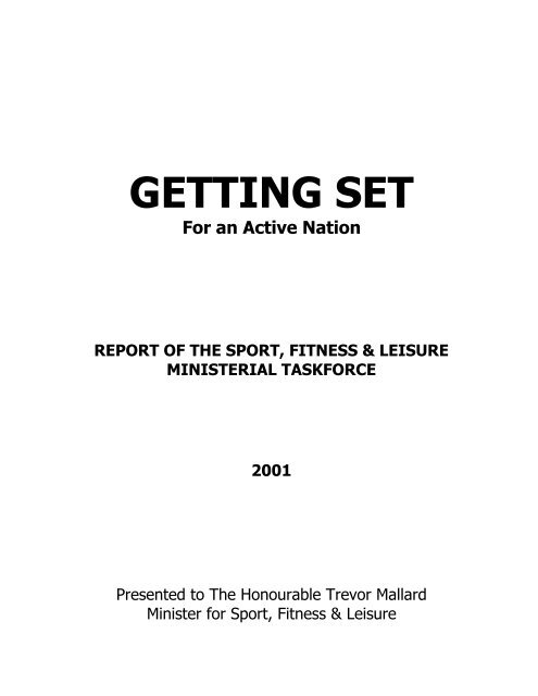 Read Getting Set for an Active Nation - Sport New Zealand