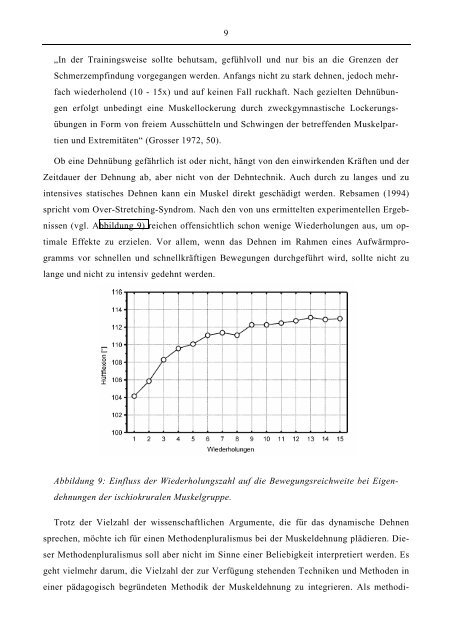 Dynamisches Dehnen in der Sporttherapie?