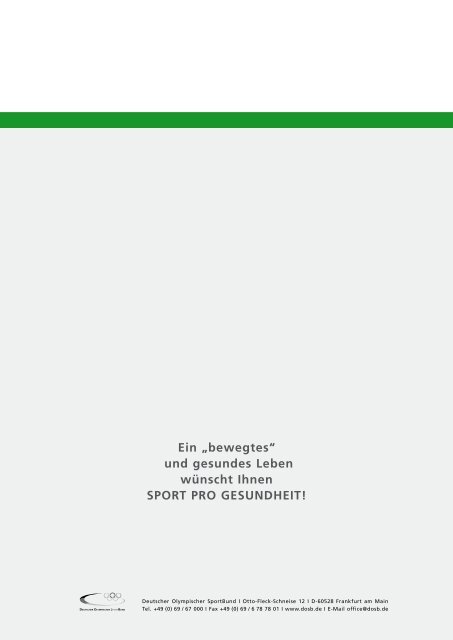Formular downloaden - Sport pro Gesundheit