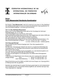 Regel Team Massenstart Nordische Kombination - Sportresult.com