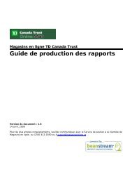 Guide de production des rapports - Sports-Inter