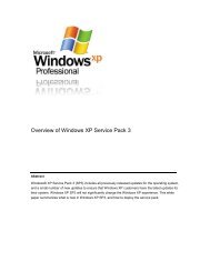 Overview of Windows XP Service Pack 3.pdf - Download Center ...
