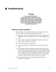 LP580 User Guide - Troubleshooting