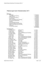Platzierungen beim Ortsteilschießen 2011 - Enzian-Schützen ...