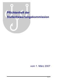 Pflichtenheft der Stellenbewertungskommission - Gemeinde Emmen