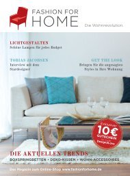 DIE AKTUELLEN TRENDS - Fashion for Home