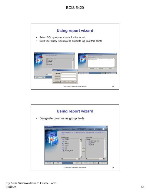 Oracle 10G Form Builder and Report Builder