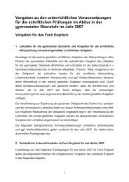1.19. Vorgaben Erster Bildungsweg Zentralabitur 2007 Englisch (PDF