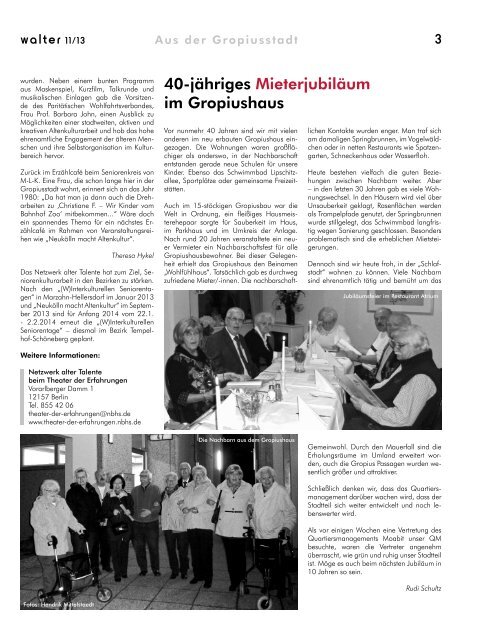 Quartierszeitung für die Gropiusstadt - Quartiersmanagement ...