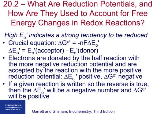 Electron Transport and Oxidative Phosphorylation