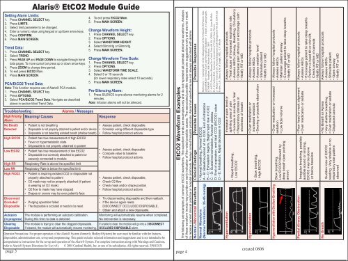 AlarisÂ® PCA Module Guide