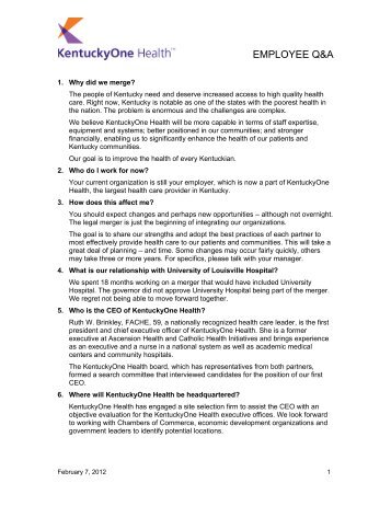 Newco Fact Sheet - Saint Joseph Hospital