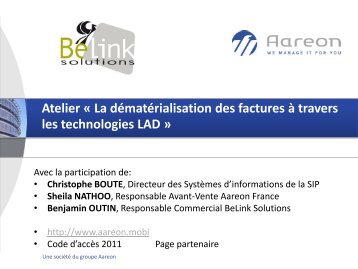 DÃ©matÃ©rialisation des factures - Aareon Kongress