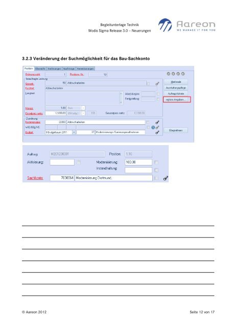 Begleitunterlage Webinare Technik Neuerungen ... - Aareon Kongress