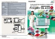 Frontier Dry Minilab DL410 Main Specifications