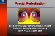 Chapter 22 Periodization - International Society Of Sports Nutrition