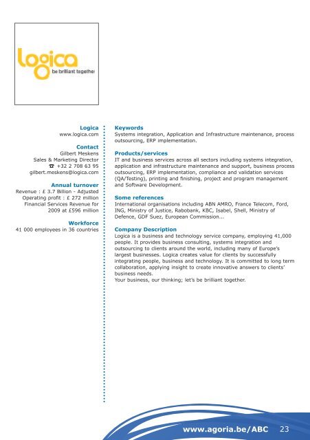 Belgian Technologies for Banks and Insurance Companies - Agoria