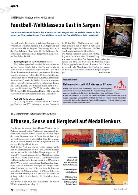 Ausgabe 12/2014 (pdf) - Sport Union Schweiz