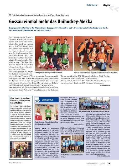 Ausgabe 12/2014 (pdf) - Sport Union Schweiz