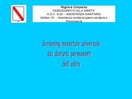 Screening Neonatale - Il sito di Audiologia dell'UniversitÃ  Federico II ...