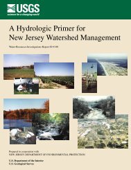A Hydrologic Primer for New Jersey Watershed Management