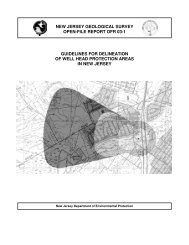 guidelines for delineation of well head protection areas in new jersey