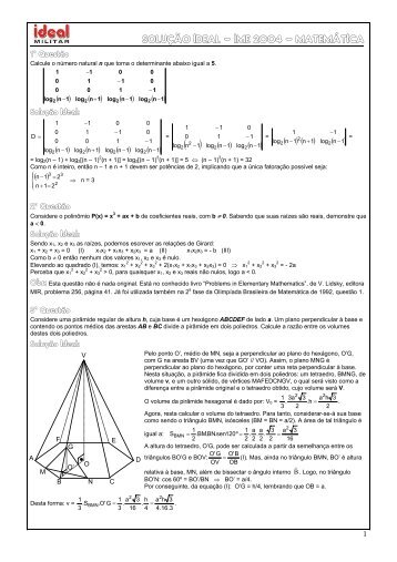 MatemÃ¡tica - Grupo Ideal