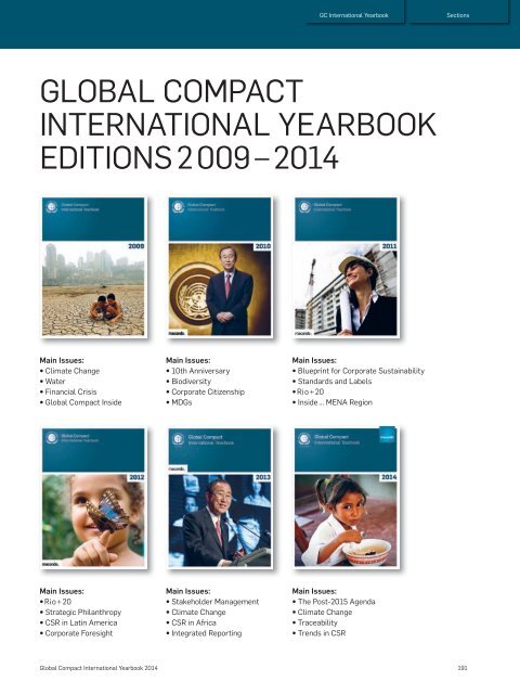 Global Compact International Yearbook 2014