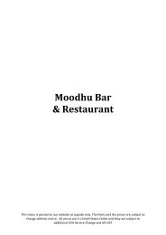 Moodhu Bar & Restaurant - Reethi Beach Resort