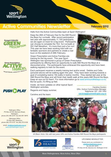 Active Communities Term 1, 2012 - Sport Wellington