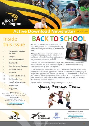 Active Downlaod Term 1, 2012 - Sport Wellington