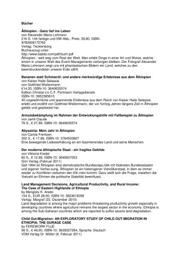 buchliste 1 - Deutsch-Aethiopischer-Verein