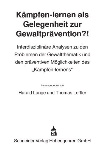 KÃ¤mpfen-lernen als Gelegenheit zur GewaltprÃ¤vention?! - Institut fÃ¼r ...