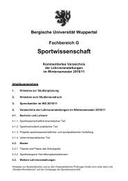 WS 2010/11 - Fachbereich Sportwissenschaft der UniversitÃ¤t ...