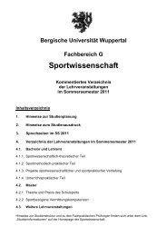 Sportwissenschaft - Fachbereich Sportwissenschaft der UniversitÃ¤t ...