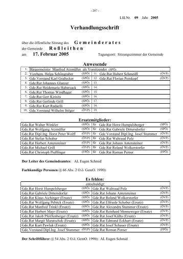 Gemeinderats-Sitzungsprotokoll v. 17.02.2005 - .PDF