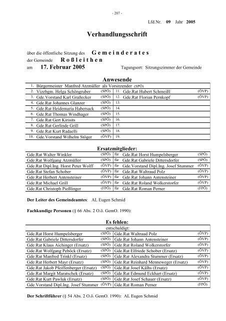 Gemeinderats-Sitzungsprotokoll v. 17.02.2005 - .PDF