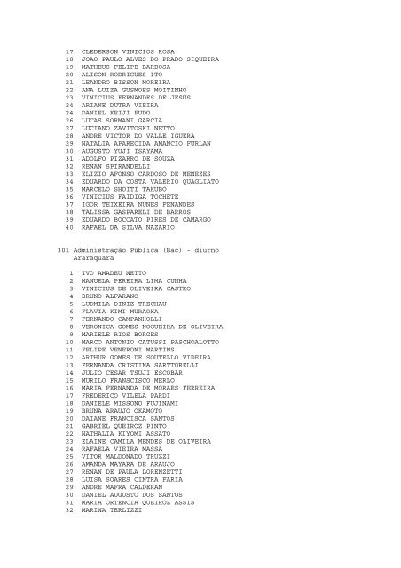 Lista de Espera - Elite PrÃ©-Vestibular-Campinas