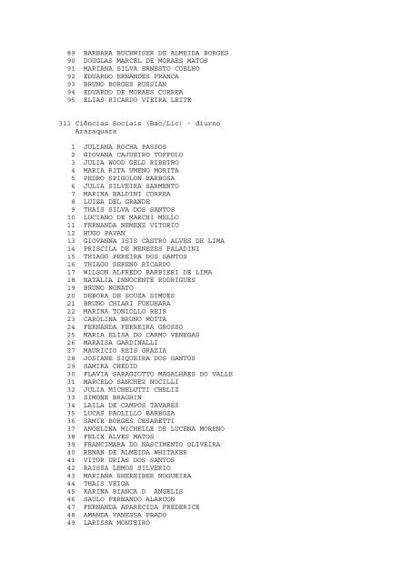 Lista de Espera - Elite PrÃ©-Vestibular-Campinas