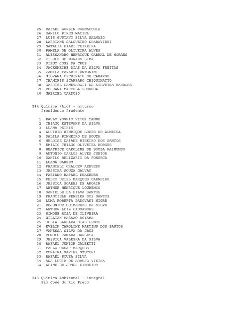 Lista de Espera - Elite PrÃ©-Vestibular-Campinas