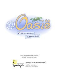 OasiÃ« - Spotlight Musical Productions