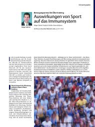 Auswirkungen von Sport auf das Immunsystem - ResearchGate